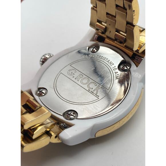 Glam Rock Swiss Womens Watch 46mm New Battery Date WR 10ATM Small Wrist 5-5.25 - Picture 10 of 11